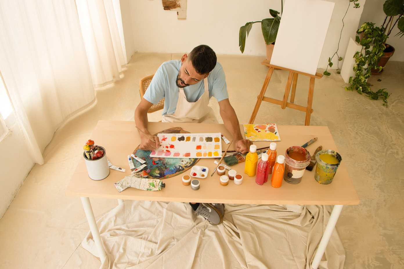 Paint Me a Picture Man with Disability Doing Art Therapy